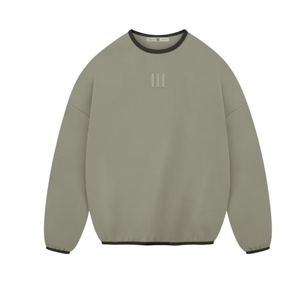 adidas‎ Fear of God Athletics Crewneck XXS Clay Suede Fleece Oversized Pullover